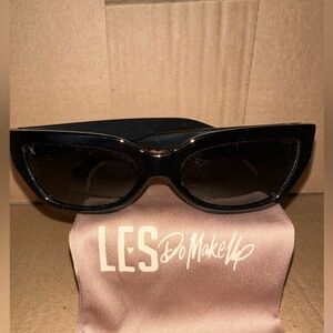 Dime Optics X Les Do Makeup Sunglasses in Fiancé black, 55-18-145
